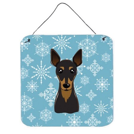 Carolines Treasures Snowflake Min Pin Wall and Door Hanging Prints BB1674DS66